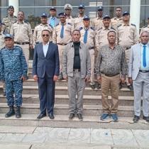 የኢትዮጵያ ፌደራል ፖሊስ የአስተዳደርና ልማት ጠቅላይ መምሪያ አዛዥ ክቡር ምክትል ኮሚሽነር  ጀነራል ነብዩ ዳኜ የሲዳማ ክልል ፖሊስ ጠቅላይ መምሪያን የስራ እንቅስቃሴ ጎብኙ ።